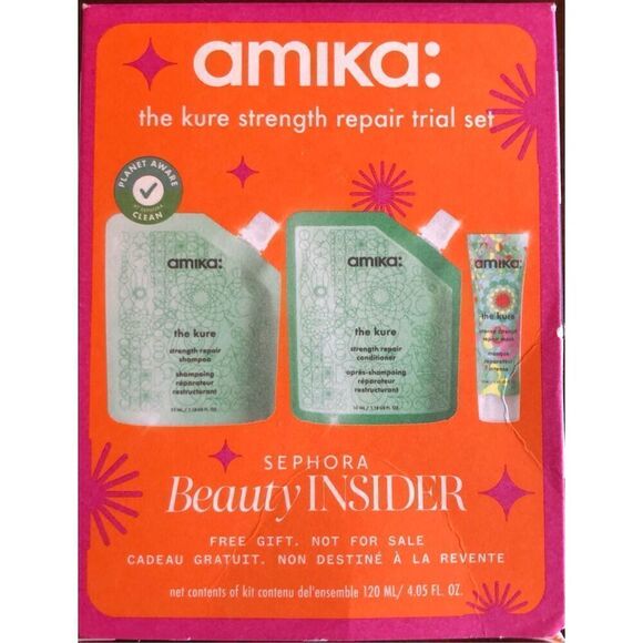 AMIKA - NWT - The Kure Strength Repair Trial Set. Shampoo, Conditioner & Mask - Picture 2 of 12